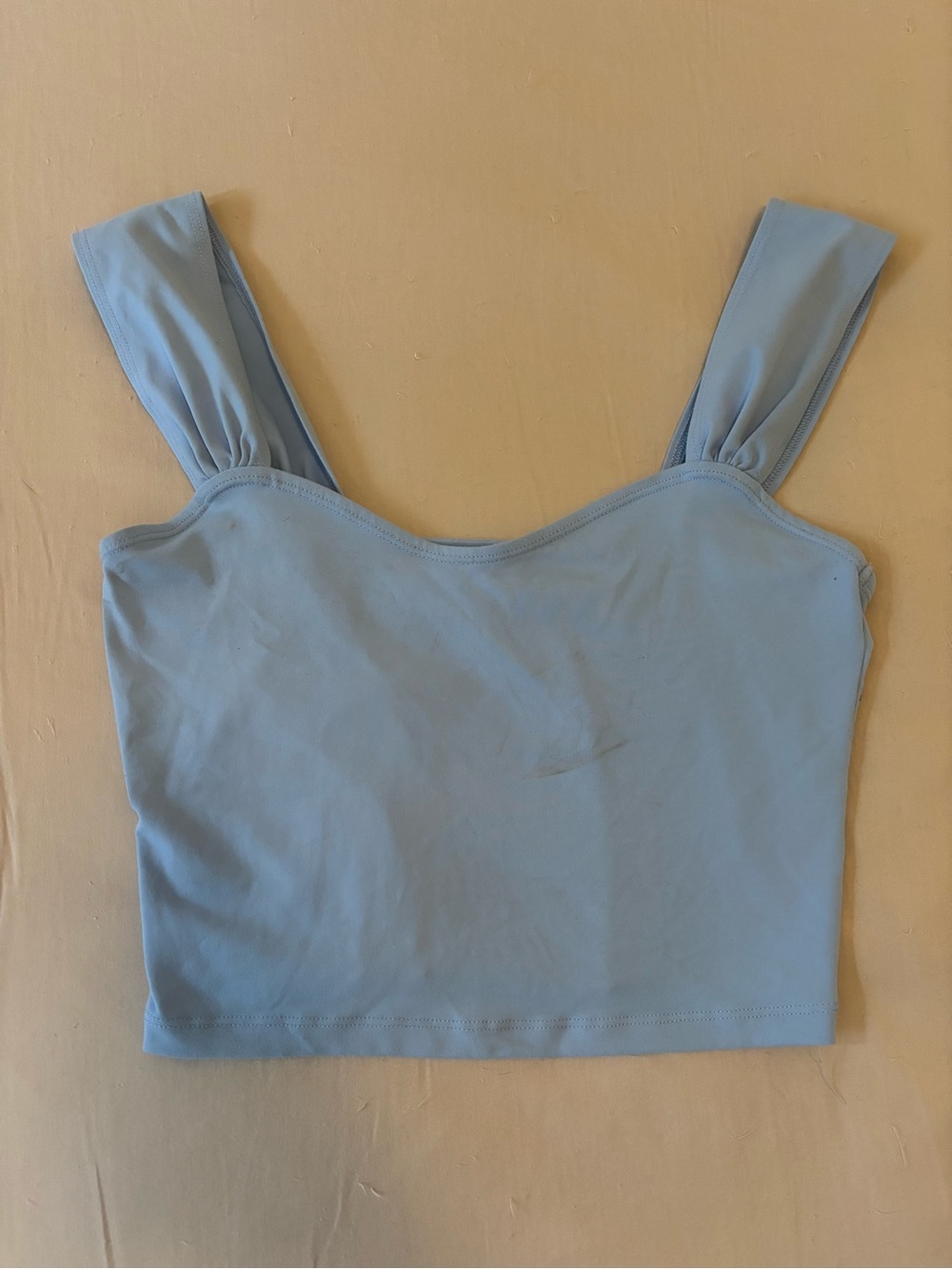 Abercrombie & Fitch Light Blue Square-Neck Crop Tank Top - Women